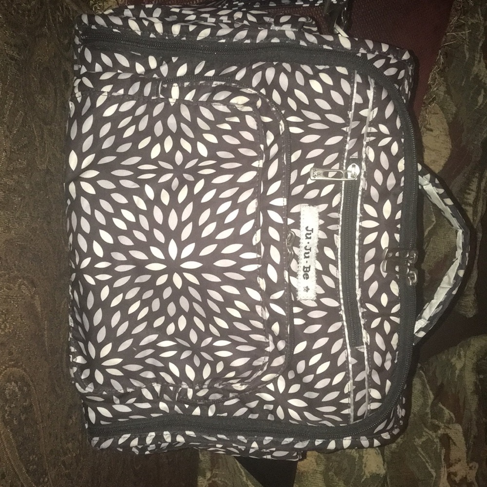 JuJuBe diaper bag with two sets of straps